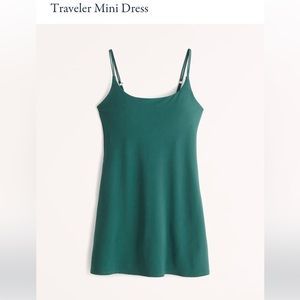 Abercrombie traveler mini dress- green M